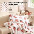 thumbnail image 2 of Manta Bedsure Cute, rosa fresa, 150 x 200 cm, 2 of 7