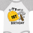 thumbnail image 4 of Inktastic Its My 1st Birthday with Construction Tools Boys Baby Bodysuit, 4 of 5