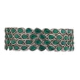 thumbnail image 6 of Efulgenz Crystal Tear Drop Green Bangle Bracelet Indian Oxidized Jewelry Boho Bohemian Faux Kundan Bangle Bridal Wedding Jewelry Indian Bangle Set for Women (4 Pcs) Size 2.4, 6 of 7