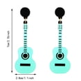thumbnail image 2 of WILLBEST Aretes De Guitarra Para Mujer, Aretes Acrílicos Azules Y Negros Para Amantes De La Música., 2 of 3