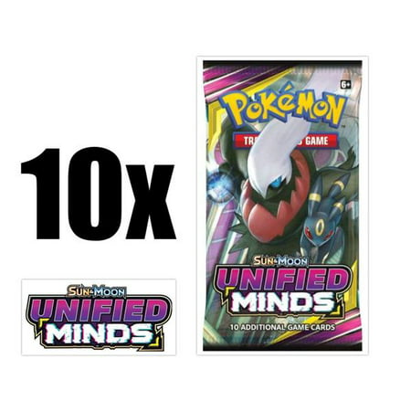 Pokemon TCG - Unified Minds Booster Packs - Ten (10) Count Booster Pack Lot. Pokemon Trading Card Game Sun & Moon Unified Minds (Top 10 Best Pokemon Games)