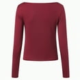 thumbnail image 5 of Towmus Long Sleeve Undershirt for Women Women's Regular-Fit Long-Sleeve Crew neck T-Shirt Basic Tops, 5 of 6