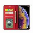 thumbnail image 3 of iPhone XS Max Flip Case, Dteck PU Leather Folio Case with Card Slots, Simple Style and Lightweight, Compatible With Apple iPhone XS Max 6.5 inch, Red, 3 of 4