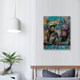 thumbnail image 4 of Monkey Pictures Wall-Decor - Banksy Canvas Wall Art - Large Abstract Wall Art For Living Room Ready To Hang Size 12 * 16in/16 * 20in, 4 of 5