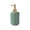 Green, variant on Soap Dispenser for Bathroom,Cylindrical Lotion Dispenser,12oz Ceramic Relief Hand Dish Soap Dispenser,Refillable Liquid Dispenser for Kitchen