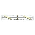 thumbnail image 3 of Navigation Parallel Ruler, Roll Ruler Lightweight, Clear Scale, Multifunctional Marine Parallel Ruler Measurement Tool for Measuring Student 600mm, 3 of 10