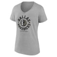 thumbnail image 2 of Women's Heather Gray Dallas Mavericks Hoops for Troops V-Neck T-Shirt, 2 of 3