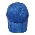 thumbnail image 2 of TANGNADE Baseball Hats for Women New Fashion Unisex Pure Color Sequined Caps Summer Hats Blue, 2 of 4