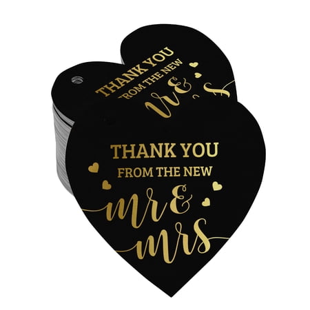 Inkdotpot Gold Foil Paper Hang Tag Thank You From The New Wedding Favor Tag 50 Pieces