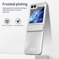 thumbnail image 7 of Allytechgroup Galaxy Z Flip 7 Case, Stylish Plating Slim Fit Cover Hinge Protection Shockproof Anti-Scratch Bumper Rugged Phone Case for Samsung Galaxy Z Flip 7 5G, Silver, 7 of 7