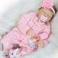 thumbnail image 1 of Silicona 22 pulgadas Reborn Sleeping Kids Appease Toy de cumpleaños de Navidad Macarena Muñeca Reborn de silicona, 1 of 8