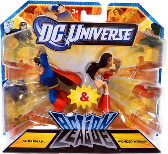 Random 3X DC Universe Action League Wonder Woman Deadman Cyborg Action Figures 