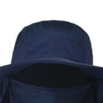 thumbnail image 2 of Sombrero de pescador Nikou de verano con protección solar transpirable de secado rápido azul marino, 2 of 11