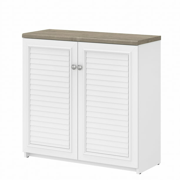 Bush Furniture Fairview Small Storage, Short Wood Storage Cabinets With Doors And Shelves