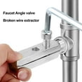 thumbnail image 3 of Visland Stripped Screw Extractor Set 1/2 3/4 Inch Valve Faucet Wire Extractor Broken Bolt Remover Damaged Water Pipe Removal Tool, 3 of 7