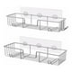 thumbnail image 1 of Cesta de almacenamiento para pared de baño Naiovety organizador autoadhesivo acero inoxidable, 1 of 6