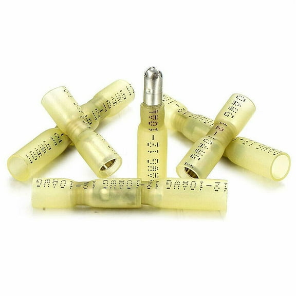 Heat Shrink Bullet Wire Connectors 12-10AWG Male Female Crimp Terminals 50pcs