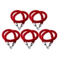 thumbnail image 1 of 5pcs 59 "Barrera Control de Multitudes Post Cola Línea Velvet Cuerda Ganchos de Plata, 1 of 8