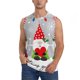 thumbnail image 1 of Fotbe Merry Christmas Gnome1 Men's Camiseta sin Mangas Estampada para Hombres, Playera Casual para Gimnasio, Entrenamiento, Playa-XX-Large, 1 of 7