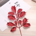 thumbnail image 1 of POINTERTECK Artificial Plant Glitter Christmas Leaves Tree Branch DIY Wreath Xmas Tree Hanging Pendant Decorations Scrapbook for Wedding, 1 of 9