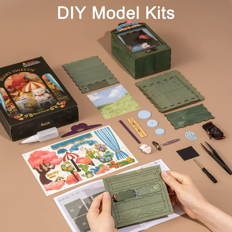 Rolife DIY Craft Kits for Adults Teens 7 Miniature House Kit, DIY