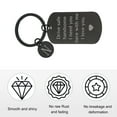 thumbnail image 3 of Uxcell Drive Safe Keychain, 1 Set Letter N Keychain I Need You Here with Me I Love You Custom Keychain with Gift Box for Him Christmas Valentines Day Gifts, Black White, 3 of 6