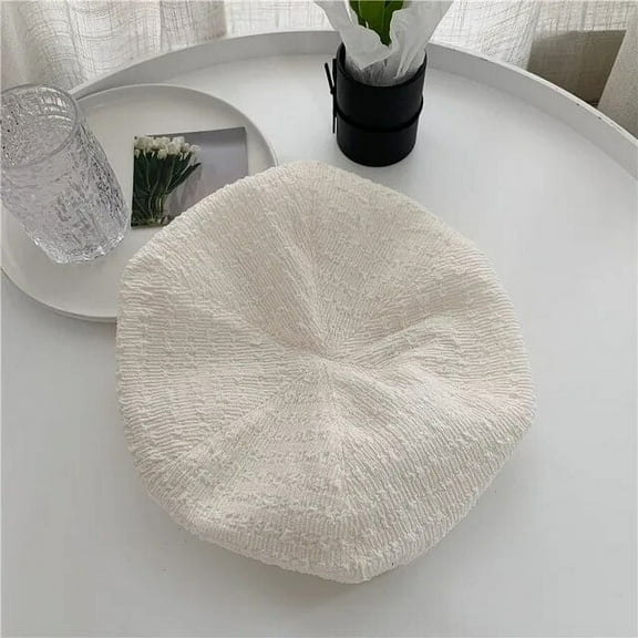 SikaFu Hats for Women Summer Thin Breathable Beret Simple Texture Beret Versatile Sweet Fashion Artist Hat 여름모자여자 берет Gorro