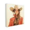 thumbnail image 4 of Stupell Industries Cowgirl in Red Jacket Abstract Painting Gallery Wrapped Canvas Art Print Wall Art, 17 x 17, 4 of 8