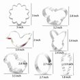 thumbnail image 2 of Spring Easter Cookie Cutters-Egg Carrot Bunny Face Flower Duck Butterfly Sheep, 2 of 6