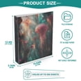 thumbnail image 3 of FORMRS 3 Ring Binder with Pockets 1.5" D-Rings Clip Board 200 Sheets Capacity, Psychedelic Forest, 3 of 8