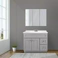 thumbnail image 2 of Design House Brookings 37-Inch Vanity in Gray with Modern Sink Top, Fully Assembled, 2 of 22