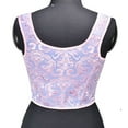 thumbnail image 4 of Lovskoo 2024 Womens Vintage 1920S Renaissance Corset Tops Lace Trim Tie Shoulder Floral Camisole Crop Tops Halloween Cosplay Overbust Corset Bustier Tops Blue, 4 of 8