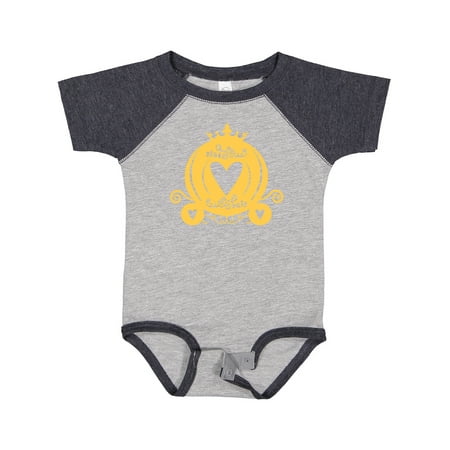 

Inktastic Pretty Yellow Princess Carriage Gift Baby Boy or Baby Girl Bodysuit