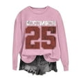 thumbnail image 2 of YueHuiYing Women Long Sleeve Sweatshirts Oversized Crewneck Pullover Casual Knit Graphic Tops Sweater, 2 of 6