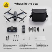 4K Drone with 3-Axis Gimbal & EIS, Holy Stone JY018 GPS Auto Return, 5.8G Phone Transmission, 36Min Flight Time, Obstacle Avoidance, Brushless Motor, Black