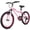 Pink, variant on Hykolity Kids Mountain Bike, 24 inch 7 Speed Kid Bicycle, Girls Mountain Bike Age 8-14 Year Old with Front Suspension Fork, Adjustable Seat Height,High-Carbon Steel, Pink