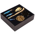 thumbnail image 2 of Juego de accesorios para ceremonia del té, acero inoxidable 304, cuchara de té, aguja, clip para té, filtro de té y soporte para filtro de té en forma de corona., 2 of 10