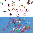 thumbnail image 5 of Juego de 300 piezas de confeti con forma de letras para decoración romántica de mesas de bodas y fiestas, 5 of 5