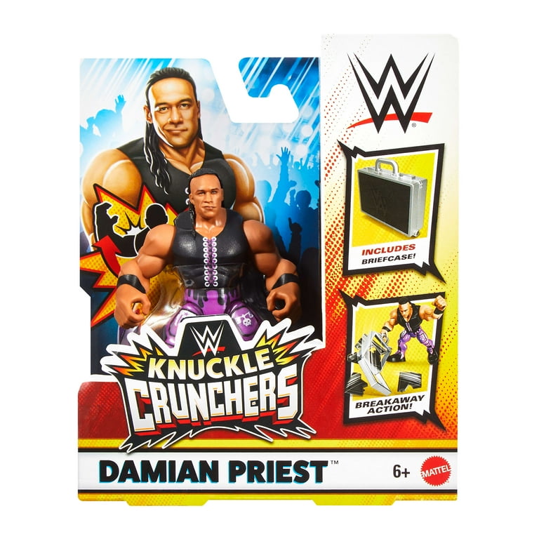 WWE Knuckle Crunchers Damian Priest Action Figure & Accessories
