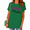 Green, variant on UNISHE Women's Blue Colorful Gradient Letter Graphic Short Sleeve T-Shirt Trendy Street Style Tops