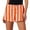 Orange, variant on Womens Shorts 2025 Summer Loose Fit Striped Lightweight Wear Outings Relaxing Casual Jean Shorts S-XL