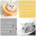 thumbnail image 4 of Adjustable Soft Cat Donut Collar for Surgery Recovery – Cute Kitten Cone to Stop Licking, Washable & Comfortable Pet Neck Pillow, Orange M, 4 of 6