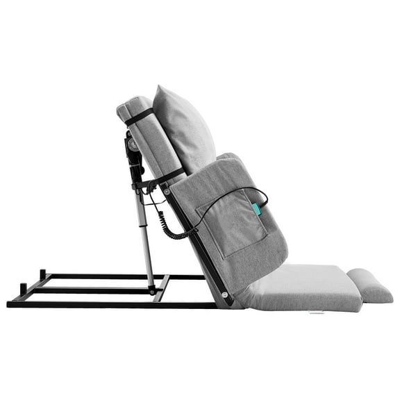 KFFKFF Electric Adjustable Bed Backrest, 300 lbs Capacity, 4-68° Incline, with Armrest & Storage Pocket, Machine Washable, Ideal for Pregnant Women, Elderly, and Patients