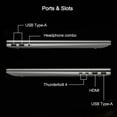 thumbnail image 5 of HP Envy Business Laptop ,17.3 FHD Touchscreen,Intel Core Ultra 7-155H, 32GB DDR5 RAM, 512GB SSD, Backlit Keyboard , Wifi, Bluetooth, Windows 11 Home ,Grey, 5 of 6
