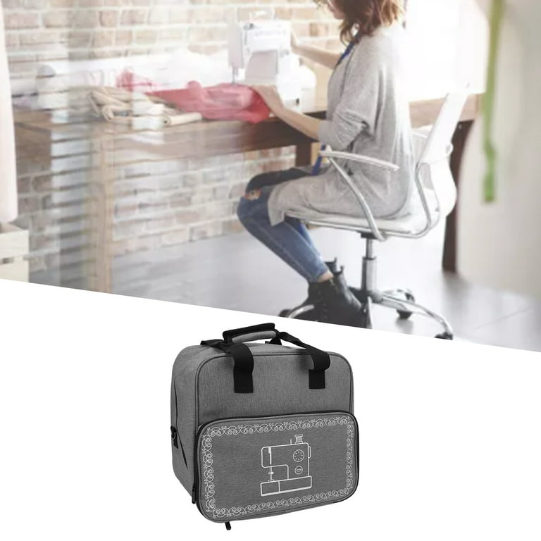 Sewing Machine Carrying Case, Durable Practical Fine Workmanship Exquisite  Beautiful Multiple Pockets Design Sewing Machine Bag For Travel For Home  Gray 