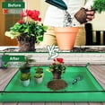 thumbnail image 2 of Large Repotting Mat for Plant Transplanting and Mess Control 39.5"x 31.5" Thickened Waterproof Potting Tray Succulent Potting Mat Portable Gardening Mat Plant Gifts for Women Men, 2 of 10
