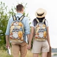 thumbnail image 6 of Lsque Hello Summer Cute Gnome Pattern Canvas Daypack, Durable Backpack, High-quality Versatile Backpack,Vintage Compact Backpack-Small, 6 of 6