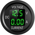 thumbnail image 1 of Voltímetro digital LED impermeable para motocicletas de 12 V, voltímetro de corriente CC de 6 V-48 V para automóviles, motocicletas, camiones, barcos y yates (verde), 1 of 8