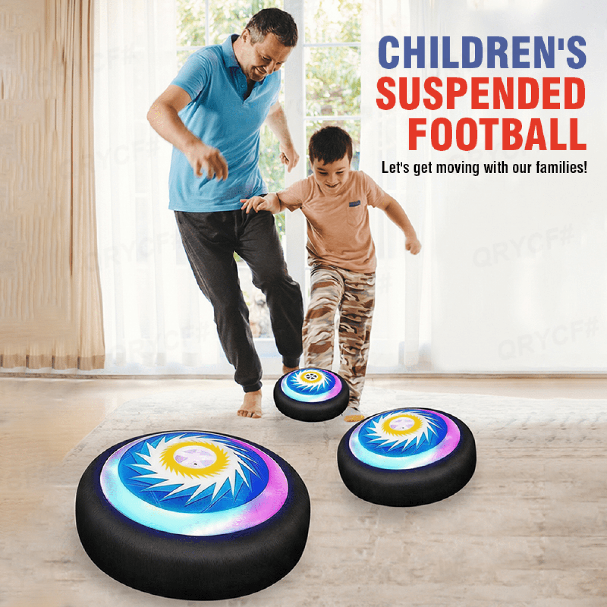 3 in 1 Hover Soccer Ball Hockey Football Toys Set for Kids, Outdoor Sports Games for Boys Girls Ages 3 4 5 6 7 8-12 Christmas Birthday Gifts