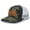 Army/White, variant on Men's Wolves Not Sheep Patriotic Embroidered American Flag Mesh Back Trucker Hat, Black/Black